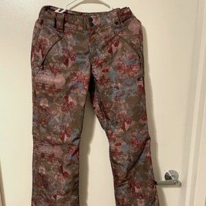 Oakley Snow Ski Waterproof Floral Print Pants Women - Small/Medium